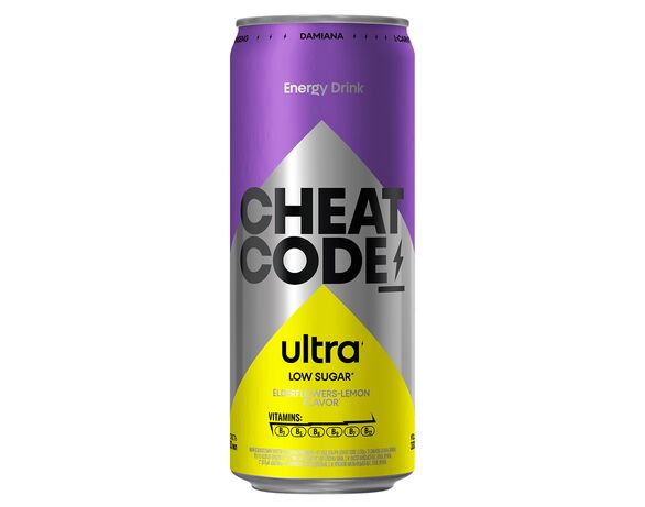 Напій енергетичний безалкогольний CHEAT CODE Ultra Бузина-лимон ж/б 330 мл Аврора з доставкою