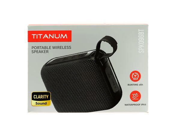 Колонка портативна TITANUM SPK096BT чорна 5Вт Аврора картинка 2 каталог