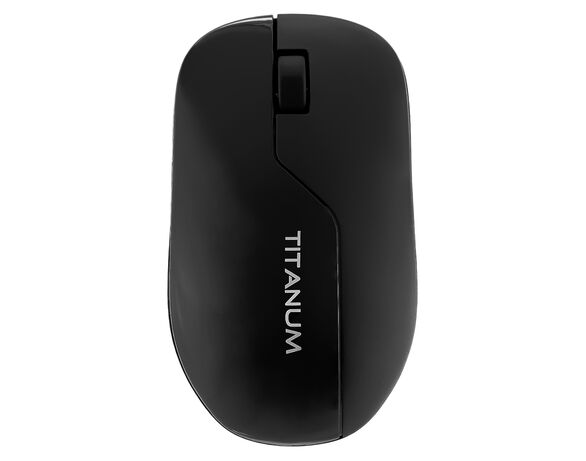 Миша комп'ютерна бездротова TITANUM MS001W чорна Аврора каталог