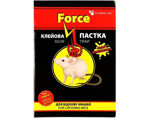 Пастка для відлову мишей клейова Force 1 шт Аврора з доставкою