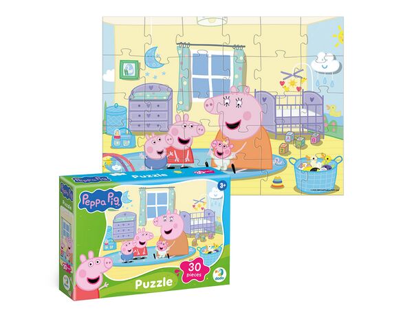 Пазли дитячі картонні DoDo Peppa Pig в асортименті 30 елементів Аврора картинка 2 з доставкою
