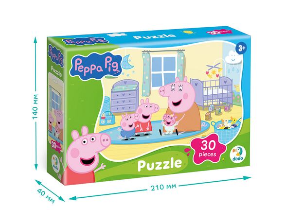 Пазли дитячі картонні DoDo Peppa Pig в асортименті 30 елементів Аврора картинка 5 фото
