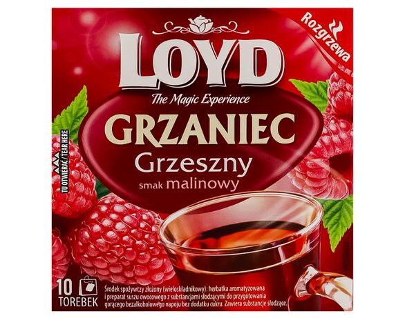 Чай ароматизований LOYD Mulled Wine Малина 3г х 10 шт/пач Аврора недорого
