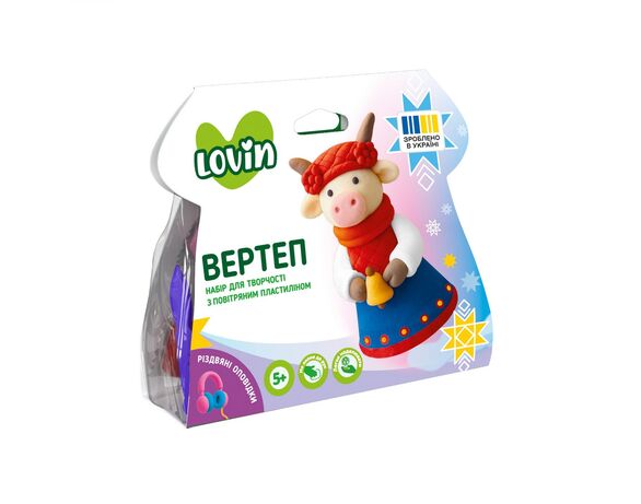 Набір пластиліну для ліплення повітряного Lovin Вертеп 8 стіків Аврора картинка 2 вартість