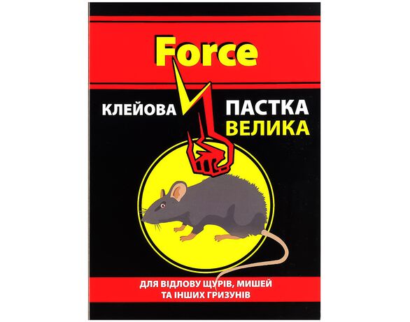 Пастка для відловлювання щурів, мишей клейова Force великий 1 шт Аврора фото