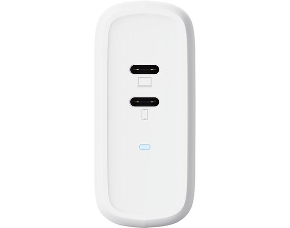 Адаптер зарядний мережевий Trust Maxo PD 2USB-C білий Аврора картинка 5 ціна