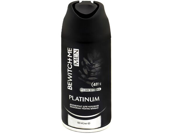 Дезодорант чоловічий Bewitch Me Platinium аерозоль 150 мл в інтернет-магазині Аврора