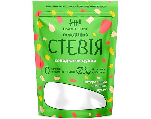 Замінник цукру HEALTH HUNTER Стевія солоденька 150 г Аврора ціна