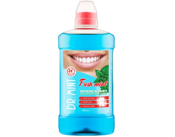 Ополіскувач для порожнини рота DR. MINT Fresh Mint 500 мл Аврора з доставкою