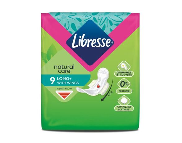 Прокладки гігієнічні Libresse Natural Care Long 9 шт/пач в Аврорі