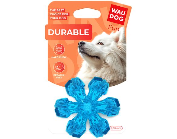 Іграшка для собак Waudog Fun Durable Дихаючий м'яч блакитний d=7 см Аврора каталог
