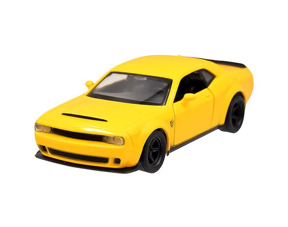 Автомодель іграшкова TechnoDrive Dodge Challenger SRT Demon жовта, червона Аврора картинка 2 каталог
