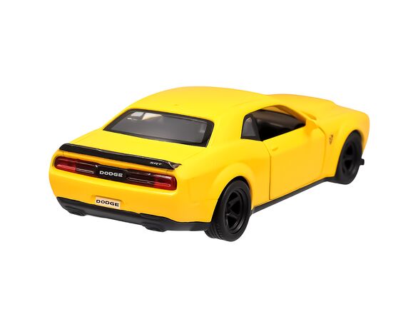 Автомодель іграшкова TechnoDrive Dodge Challenger SRT Demon жовта, червона картинка 3 в Аврорі