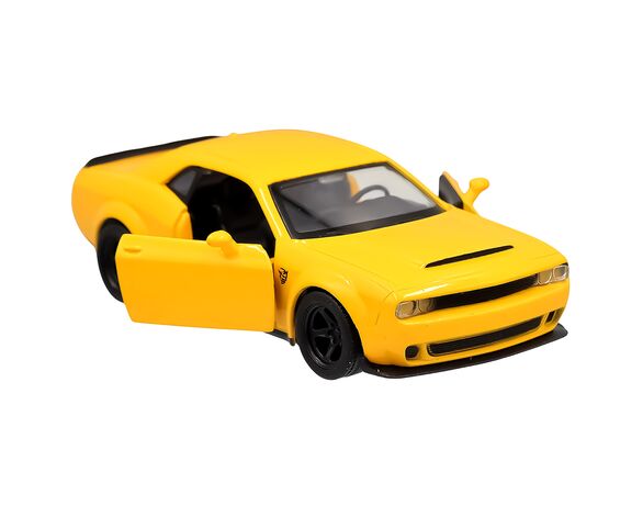 Автомодель іграшкова TechnoDrive Dodge Challenger SRT Demon жовта, червона Аврора картинка 5 фото