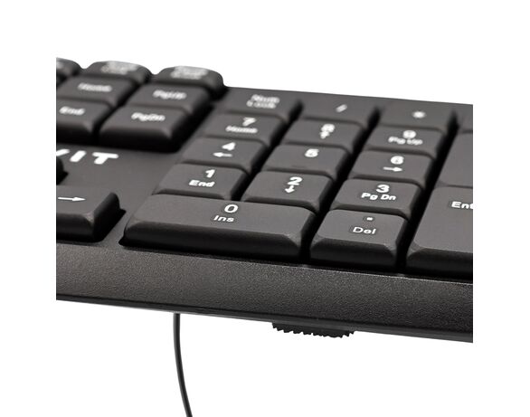 Клавіатура дротова HAVIT KB206 USB чорна Аврора картинка 5 дешево
