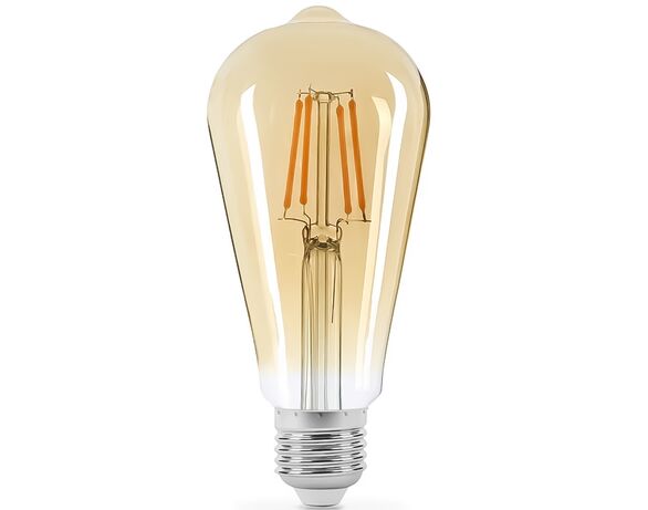 Лампа LED TITANUM Filament ST64 6Вт E27 2200K 220В Аврора картинка 2 ціна