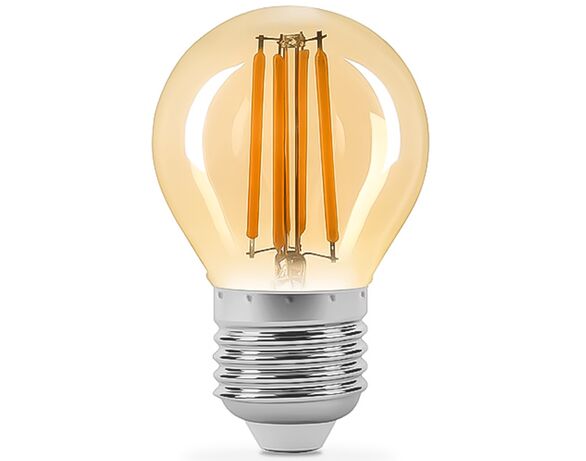 Лампа LED TITANUM Filament G45 4Вт E27 2200K 220В Аврора картинка 2 з доставкою