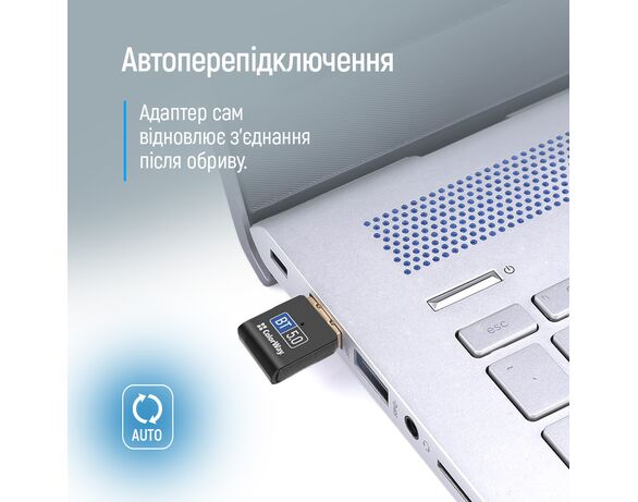 Адаптер мережі Bluetooth USB ColorWay BT 5.0 чорний картинка 9 в інтернет-магазині Аврора