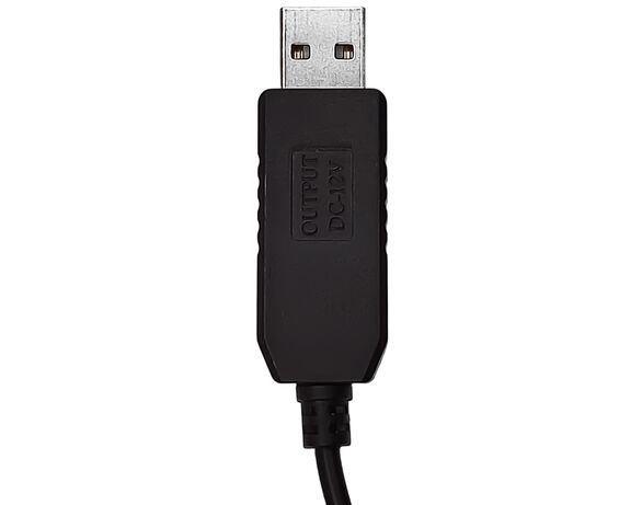 Кабель живлення USB-DC XоKо 5,5х2,1мм 5В-12В чорний картинка 2 в інтернет-магазині Аврора
