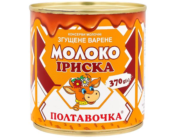 Молоко згущене варене Полтавочка Іриска 8,5% ж/б 370 г Аврора картинка 2 з доставкою