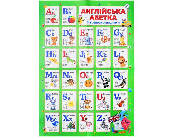 Набір плакатів Рюкзачок Навчайся з нами 3 шт Аврора картинка 3 фото