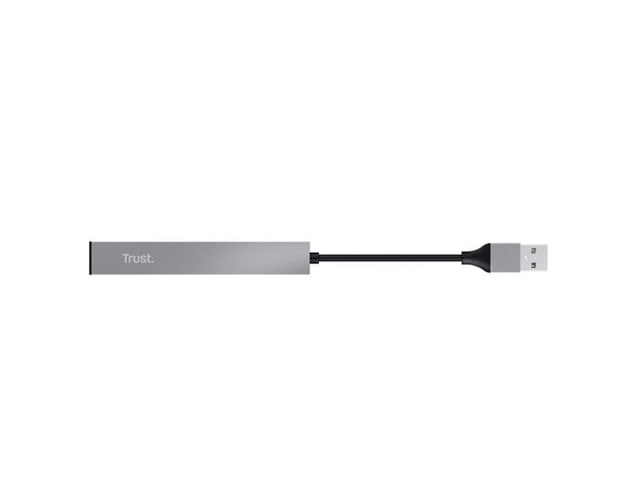 Концентратор мережевий Trust Halyx USB+4USB-А сірий Аврора картинка 5 фото