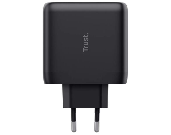 Адаптер зарядний мережевий Trust Maxo PD 2USB-C чорний Аврора картинка 2 каталог