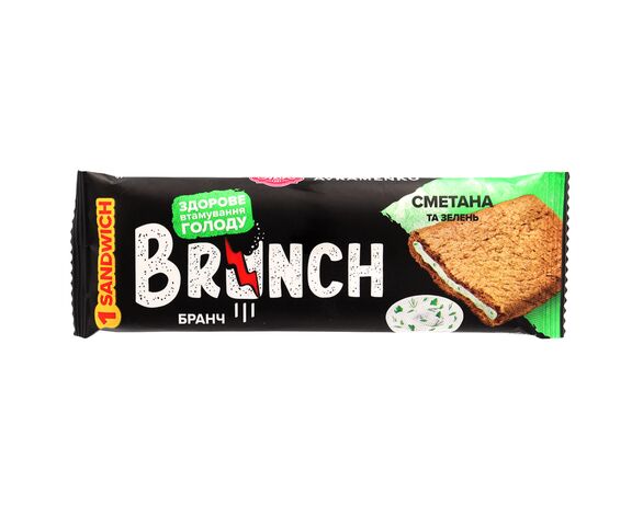 Снеки мультизлакові АВК Brunch Сендвіч Сметана та зелень 15 г Аврора дешево
