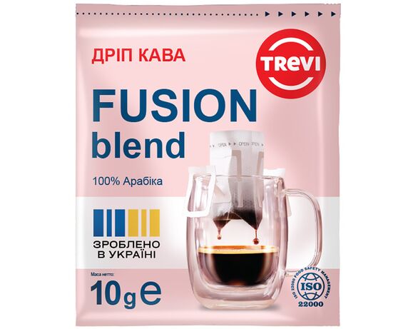 Дріп-кава TREVI Fusion blend 100% Арабіка 10 г Аврора відгуки