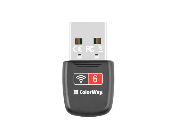 Адаптер мережі WiFi USB СolorWay CW-AD-W1 чорний Аврора картинка 2 вартість