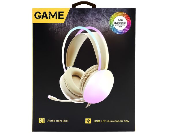 Навушники накладні дротові з підсвіткою RGB в Аврорі