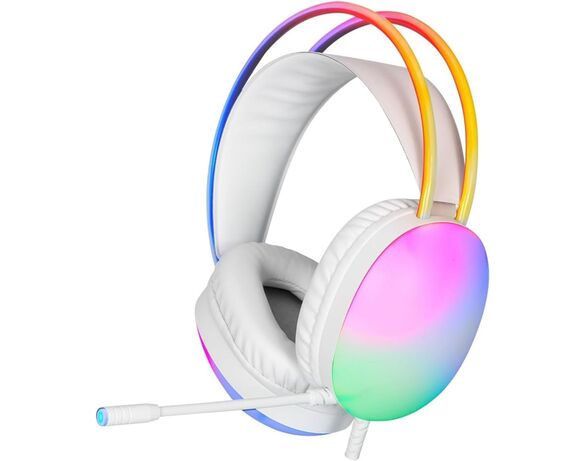 Навушники накладні дротові з підсвіткою RGB Аврора картинка 3 відгуки