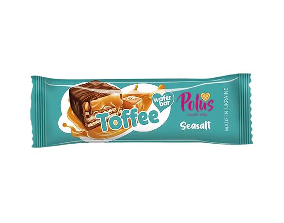 Батончик вафельний POLUS Toffee Seasalt 30 г в інтернет-магазині Аврора