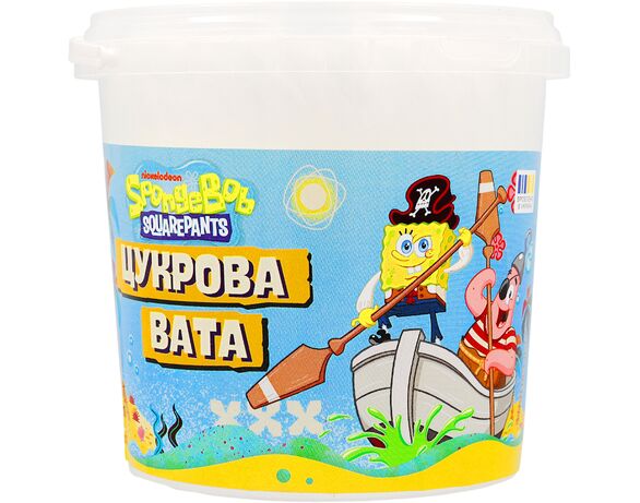 Вата цукрова Аврора Губка Боб Фруктовий мікс 30 г в інтернет-магазині Аврора
