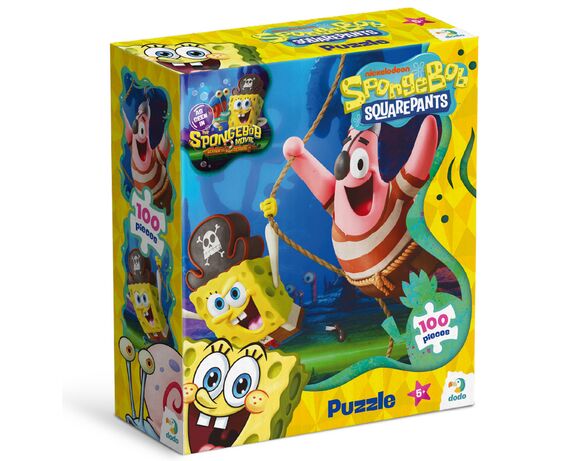 Пазли дитячі картонні DoDo Sponge Bob мікс 100 елементів Аврора ціна