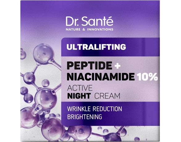 Крем для обличчя нічний активний Dr.Sante Ultralifting Пептид, ніацинамід 50 мл Аврора фото