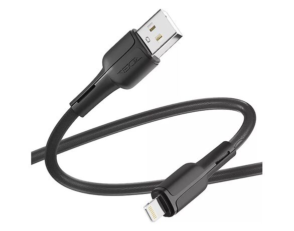 Кабель USB-Lightning Ridea RC-M131 Prima чорний 1 м картинка 3 в інтернет-магазині Аврора