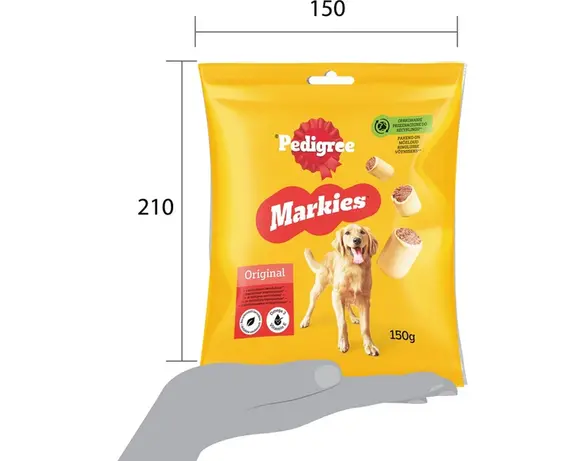 Ласощі для собак PEDIGREE Markies Оригінальні 150 г Аврора картинка 2 каталог