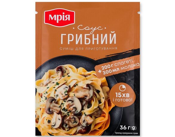 Суміш суха для приготування грибного соусу Мрія 36 г в Аврорі