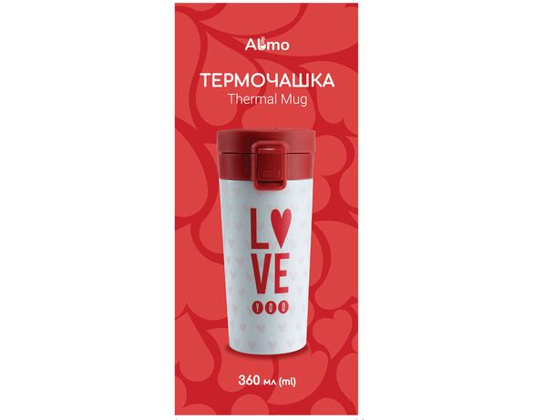 Термочашка для напоїв Almo Сердечки Аврора відгуки