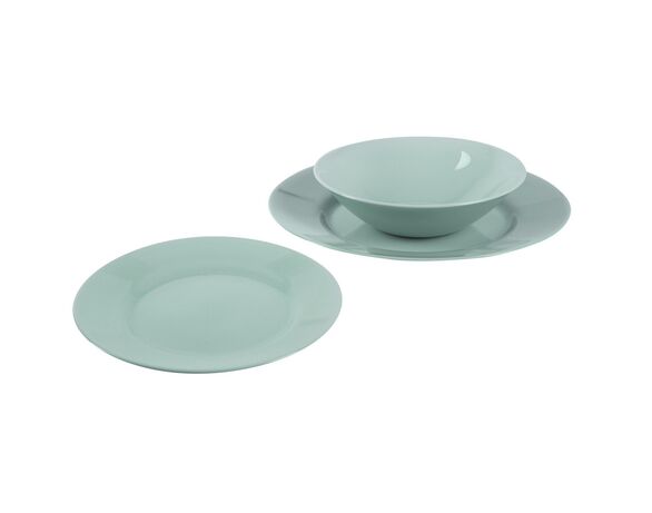 Тарілка супова скляна LUMINARC PLUMI LIGHT TURQUOISE d=16,5 см Аврора картинка 3 з доставкою