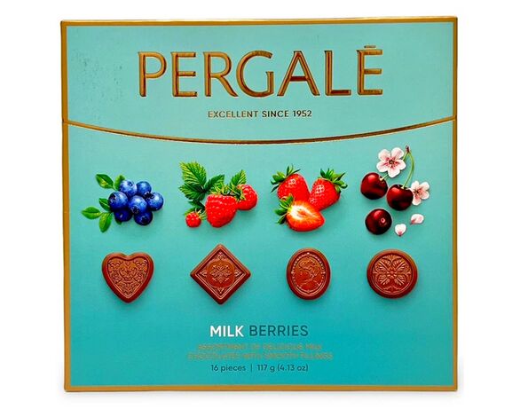 Цукерки асорті PERGALE Milk Berries 117 г Аврора вартість