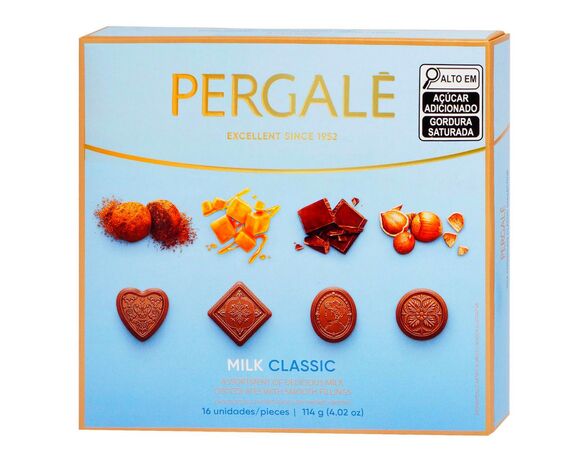 Цукерки асорті з молочним шоколадом PERGALE Classic 114 г Аврора з доставкою