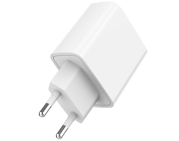 Адаптер зарядний мережевий Gembird TA-UC-PDQC20-01-W USB-А+Type-C білий Аврора картинка 6 ціна