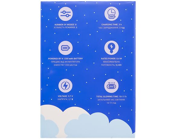 Нічник настільних акумуляторний силіконовий LUNO Каченя Аврора картинка 2 ціна