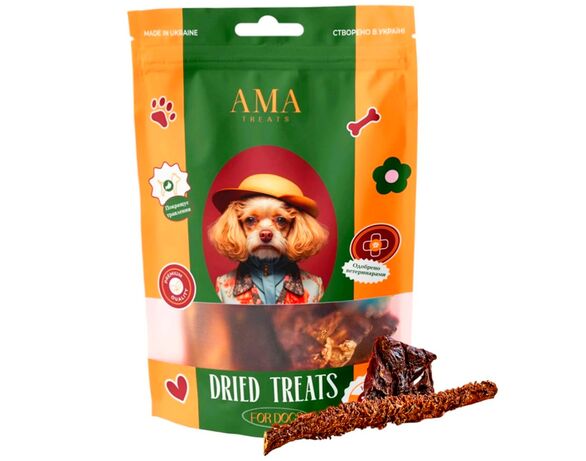 Ласощі для собак AMA TREATS Легені яловичі 50 г Аврора фото