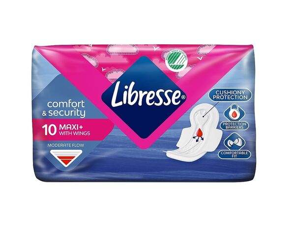 Прокладки гігієнічні Libresse Comfort Maxi Normal 10 шт/пач. Аврора купити