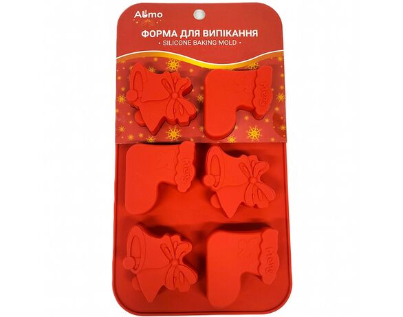 Форма для випікання силіконова Almo Різдвяна 6 шт/лист Аврора каталог