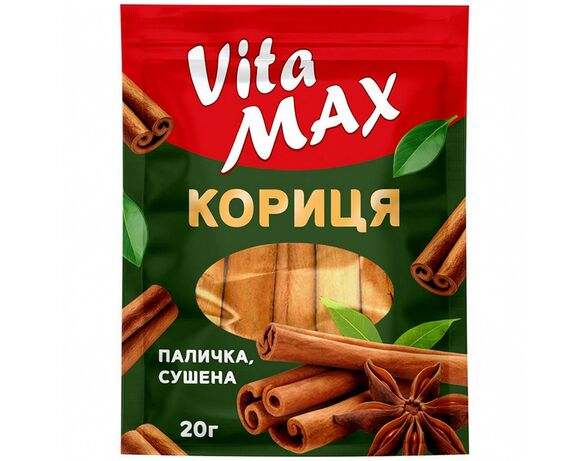 Кориця сушена палички Vita MAX 20 г Аврора каталог