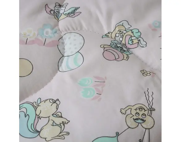 Ковдра дитяча бавовняна ТЕП LITTLE FRIENDS 140х105 см Аврора картинка 2 вартість